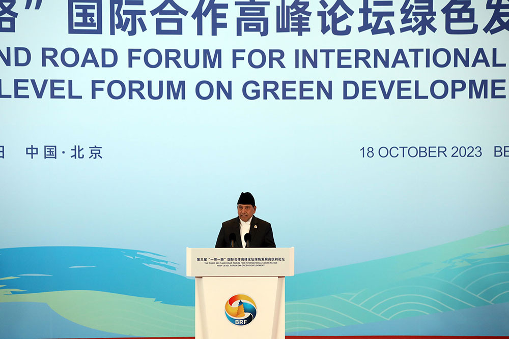DPM Shrestha appeals to Int'l community to fulfil obligation under Paris Agreement